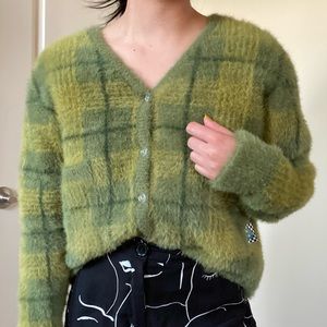 UNIF | Sweaters | Ty Green Cardigan Unif S | Poshmark